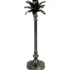 Ljusstake palm H40cm - Old silver
