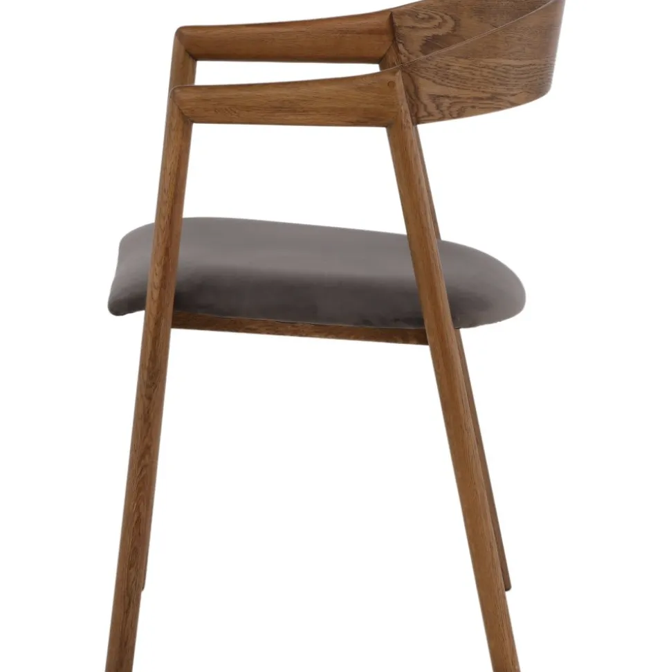 Långön matstol - Ek/grå