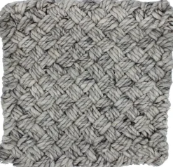 Loke sittdyna 35 x 35 cm - Ljusgrå Melange