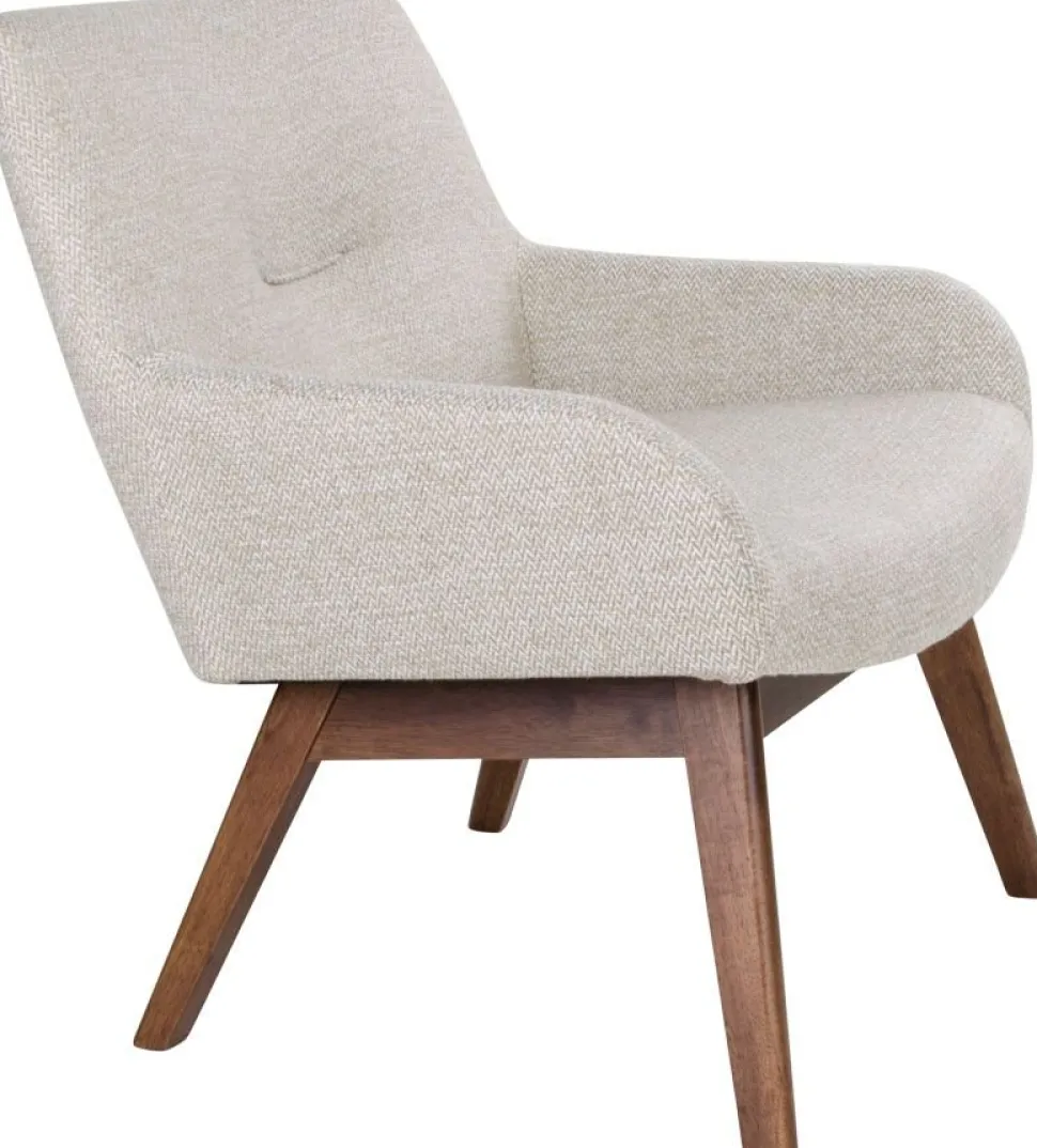 London Fåtölj - Sand/valnöt