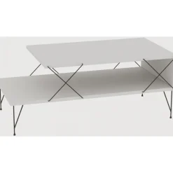 Lone soffbord 100 x 50 cm - Vit