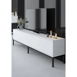 Lord TV-bänk - Svart/vit