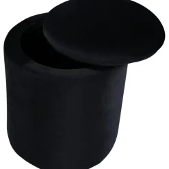 Lotten sittpuff - Svart sammet + Textilrengöring för möbler