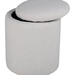 Lotten sittpuff - Vit teddy