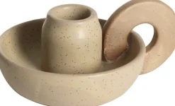 Lottis ljusstake 13 x 10 x 6 cm - Beige