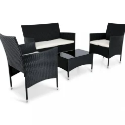 Loungeset Fjällbacka för balkong + Textilskydd för utemöbler