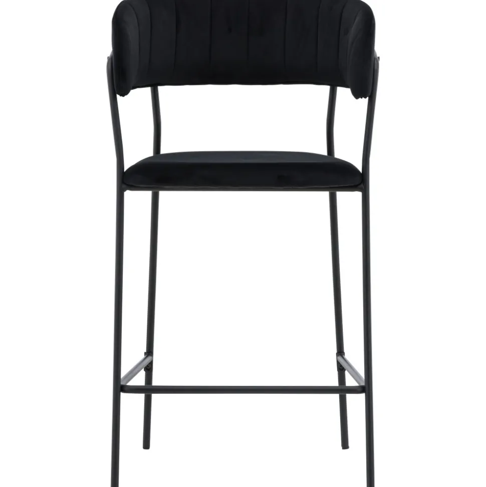 Lui barstol - Svart sammet