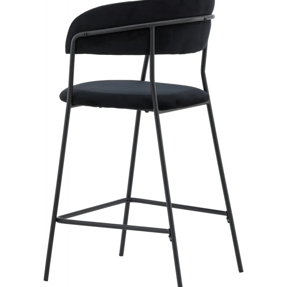 Lui barstol - Svart sammet