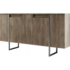 Lux skänk - Valnöt/silver