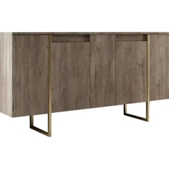 Lux skänk Valnöt/guld