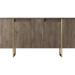 Lux skänk Valnöt/guld