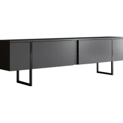 Lux TV-bänk - Antracit/svart