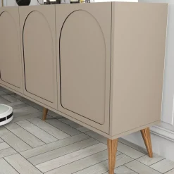 Lyon skänk - Brun/valnöt