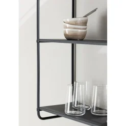 Lyon vägghylla 63 x 62 cm - Svart