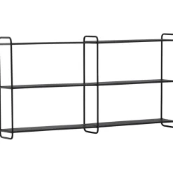 Lyon vägghylla 63 x 122 cm - Svart