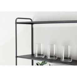 Lyon vägghylla 63 x 122 cm - Svart