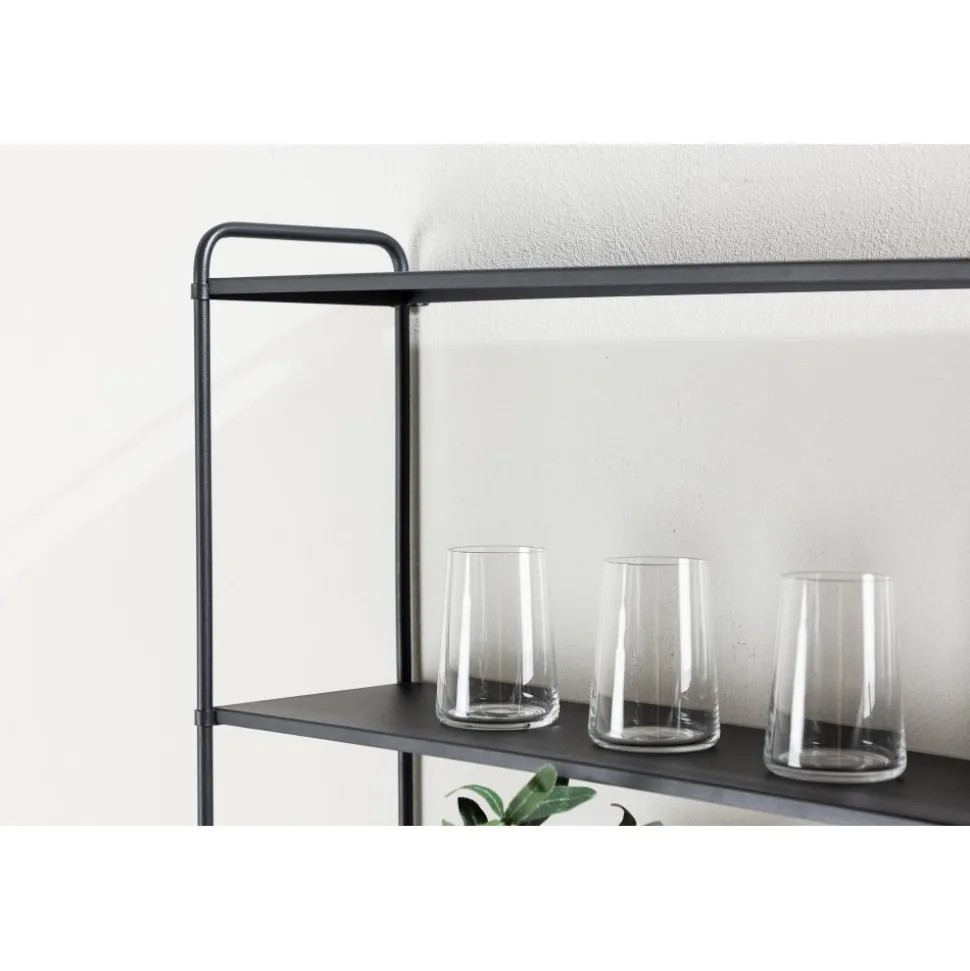 Lyon vägghylla 63 x 122 cm - Svart