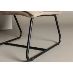 Madison loungestol - Brun manchester/svart