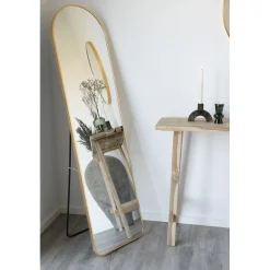 Madrid golvspegel - Mässing + Karta med möbeltassar på köpet!