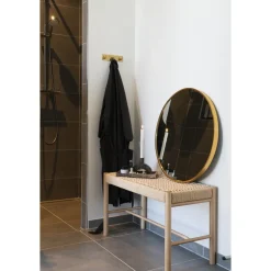 Madrid rund väggspegel - Mässing