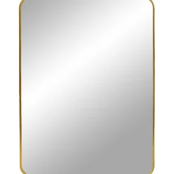 Madrid väggspegel - Mässing + Karta med möbeltassar på köpet!