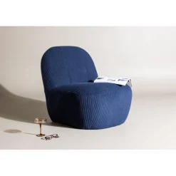 Mahla loungestol - Marinblå manchester