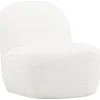 Mahla loungestol - Vit bouclé