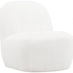 Mahla loungestol - Vit bouclé