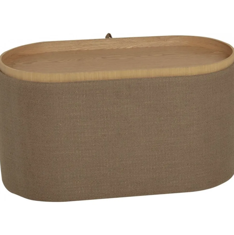 Maiko puff oval - Brun