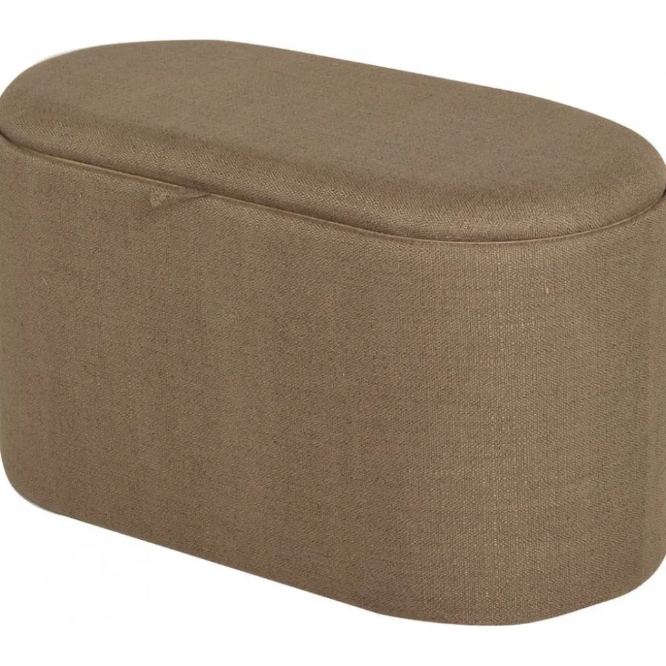 Maiko puff oval - Brun