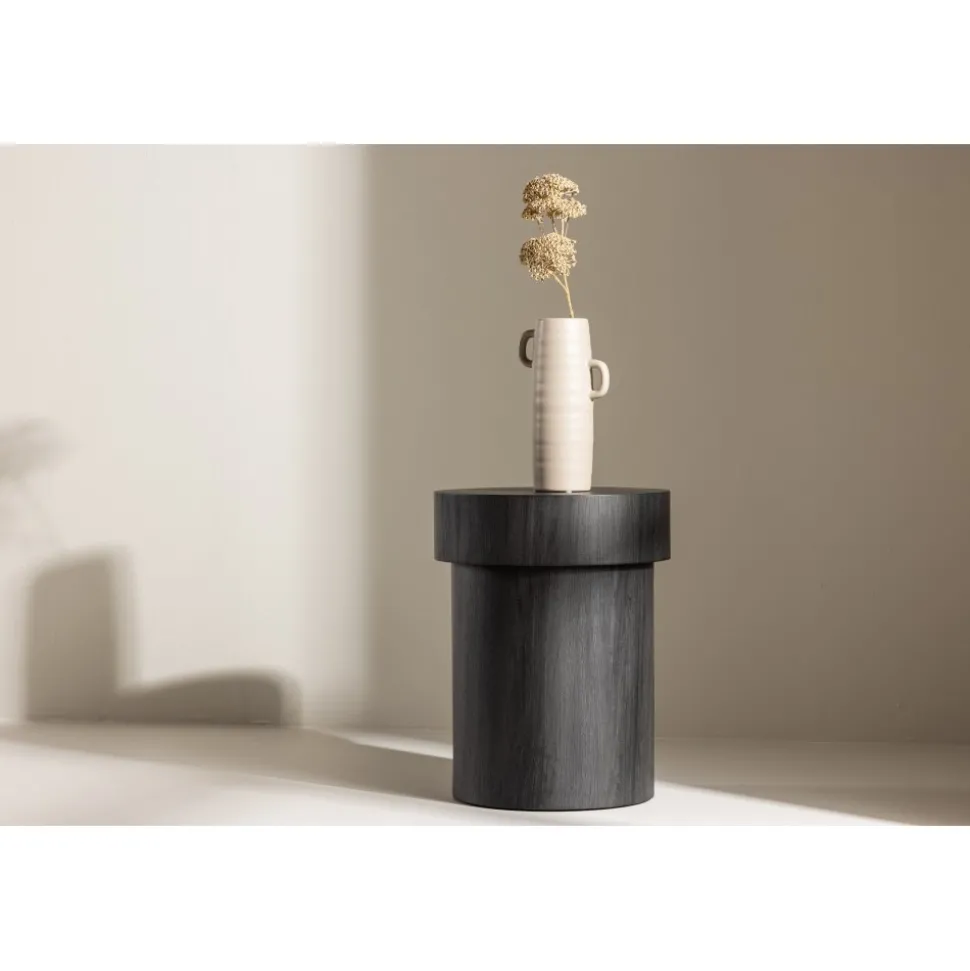 Malung sidobord Ø35 cm - Svart