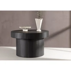 Malung soffbord Ø80 cm - Svart