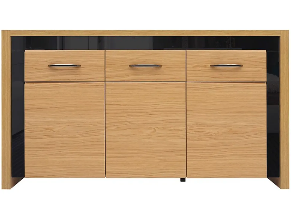 Manilla sideboard - Ek/svart