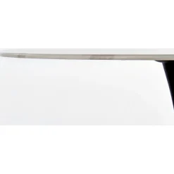 Marco matbord Ø90 cm - Vit marmor/svart