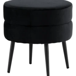 Mariana sittpuff - Svart sammet