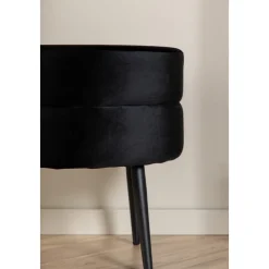 Mariana sittpuff - Svart sammet
