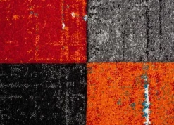 Maskinvävd matta Aversa - Röd