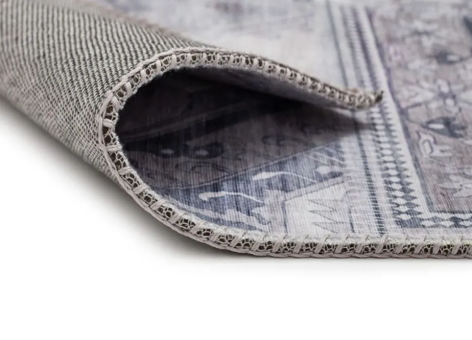 Maskinvävd matta Cleo Patch - Grå