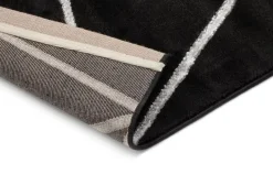 Maskinvävd matta Diamond Lines - Silver