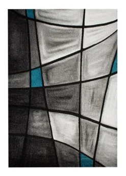 Maskinvävd matta Turin - Turkos