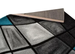 Maskinvävd matta Turin - Turkos