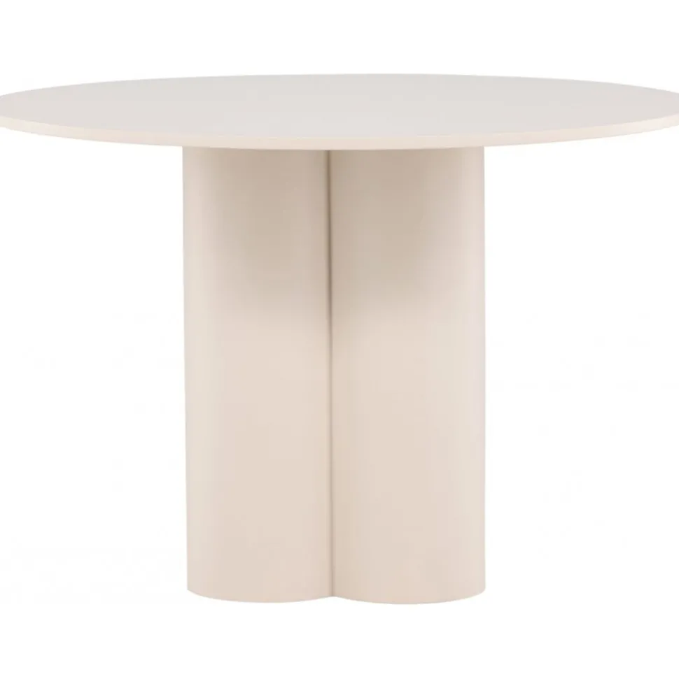 Matbord Ø110 cm beige - Olivia