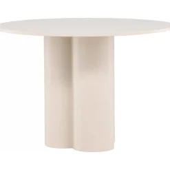 Matbord Ø110 cm beige - Olivia