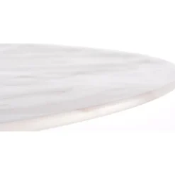 Matbord 90 cm diameter marmorerat glas/guld + Möbeltassar