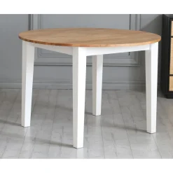 Matbord Ø110 cm ek vit