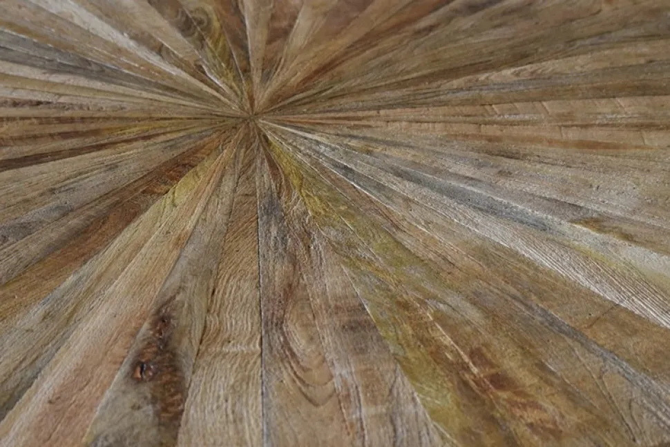 Matbord 140 cm återvunnen drivved + Träolja för möbler