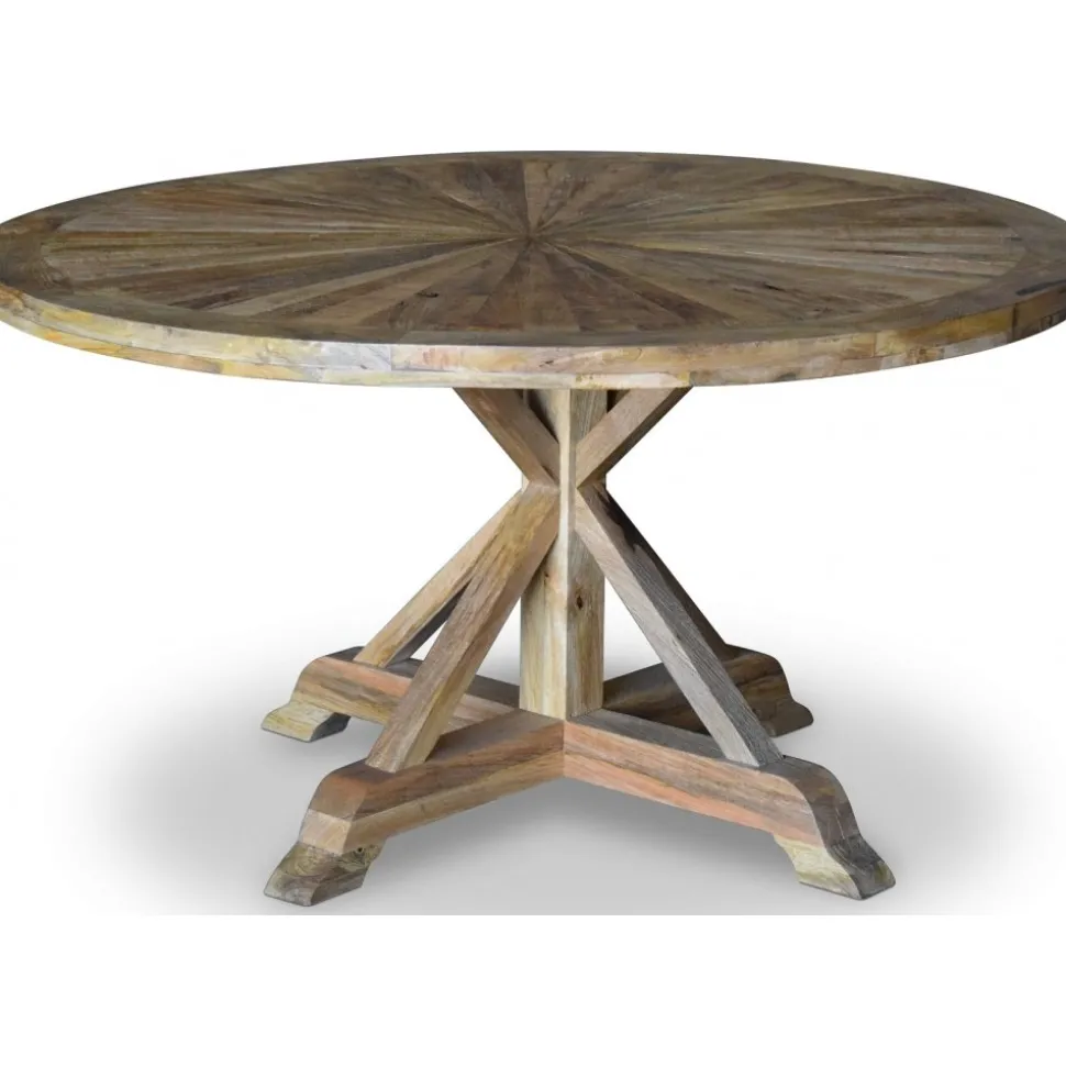 Matbord 140 cm återvunnen drivved