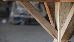 Matbord 140 cm återvunnen drivved