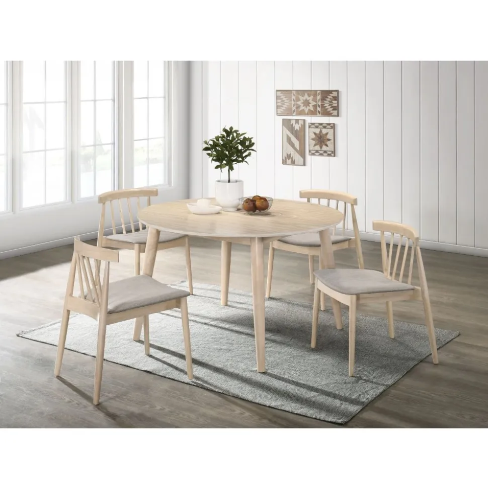 Matbord Ø120 cm whitewash - Florence + Möbeltassar