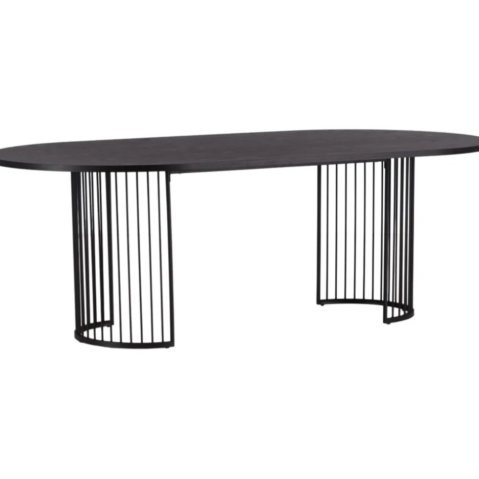 Matbord 220 x 110 cm - Svart